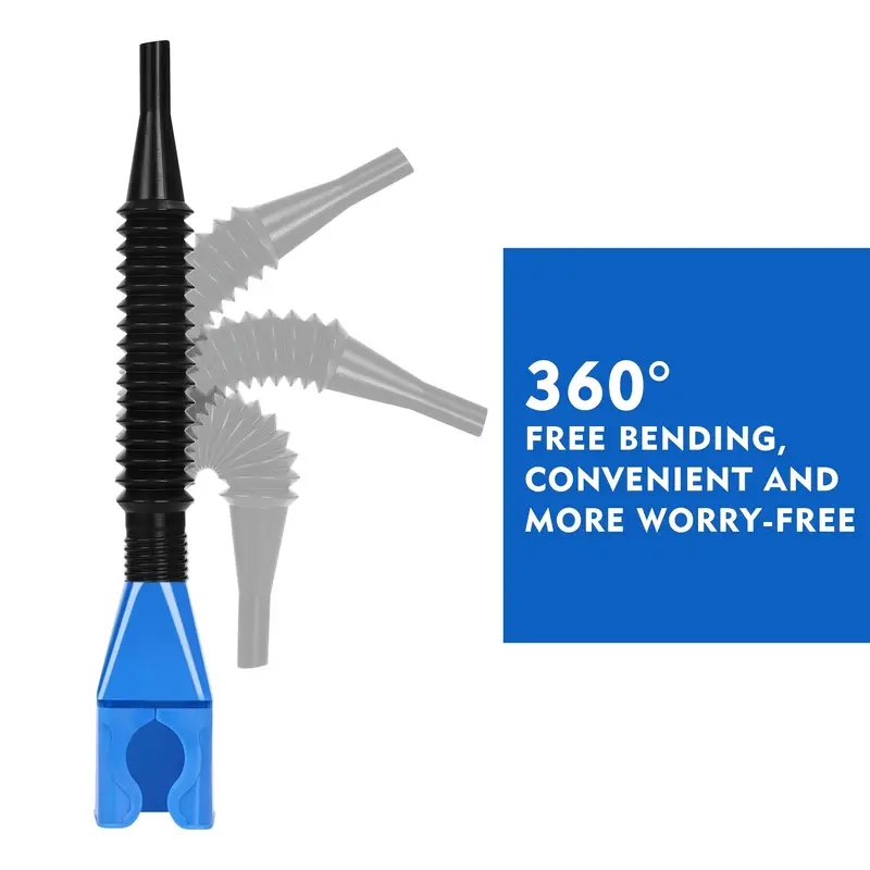 Car Refueling Funnel Gasoline Foldable Engine Oil Funnel Tool Plastic Funnel Car Motorcycle Refueling Tool Auto Accessories