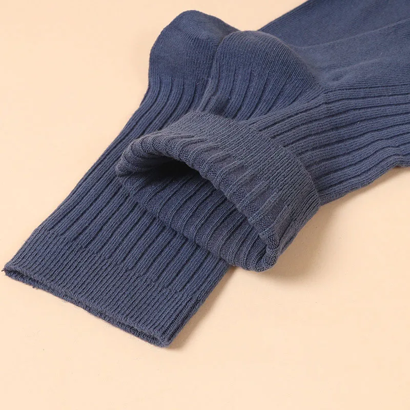 5 pares de calcetines de algodón de alta calidad para otoño e invierno para hombre, calcetines de negocios de Color sólido absorbentes para el sudor, a prueba de olores y resistentes al desgaste