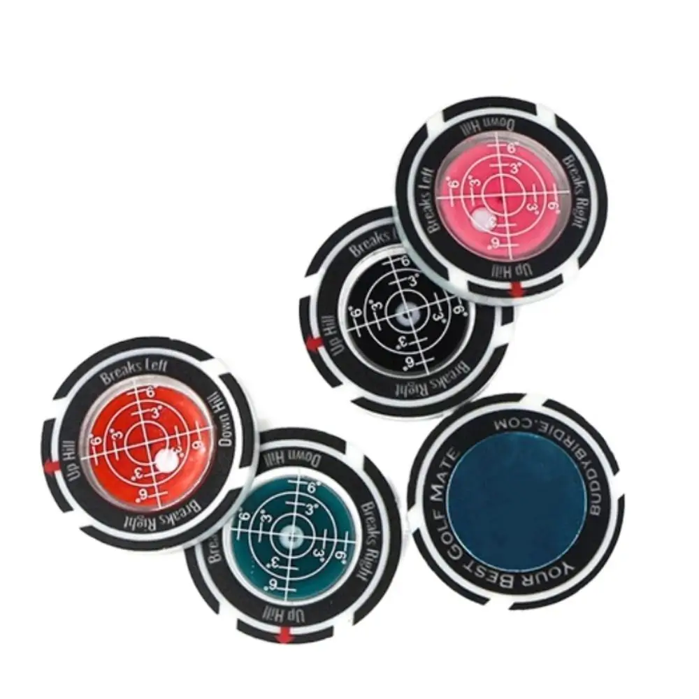 Nivelador de herramientas de Golf de alta precisión, marcador de pelota transparente y transparente, medidor de pendiente de Golf, herramienta de entrenamiento de fácil uso, nivel de espíritu de Golf