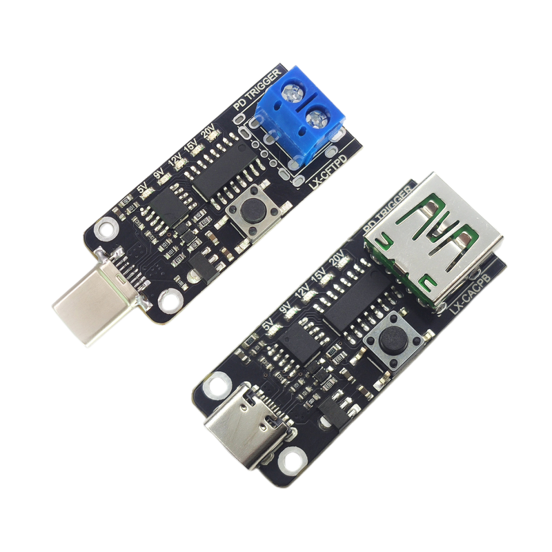 100W 5A USB Typ-C QC Decoy Trigger Board 5V 9V 12V 15V 20V Ausgang PD 2,0 3,0 Trigger Adapter Kabel Verbindung Polling Detektor
