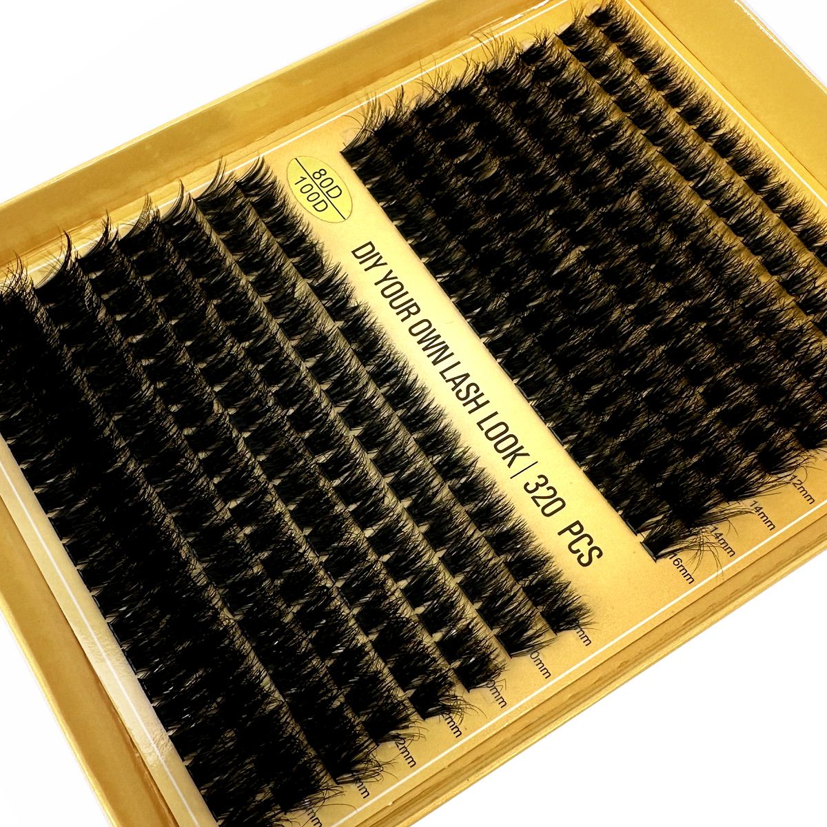320Ps DIY 5D Fluffy Lash กลุ่ม 60D 80D 100D หนาขนตาคลัสเตอร์ D/DD Curl Wispy ขนตา 9-16 มม.Eyelash EXTENSION