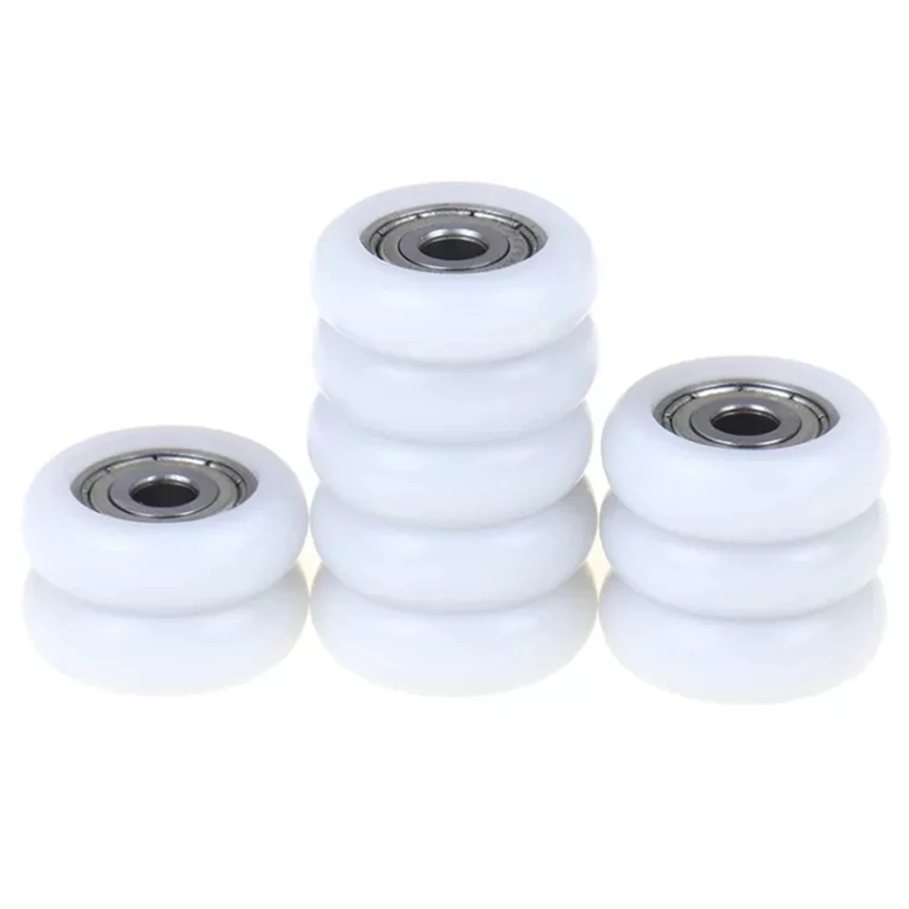 10Pc Douchedeur Roller Runner Wiel Vervanging Witte Douche Katrol 23mm Wiel Diameter Voor Huishoudelijke Douche wanden