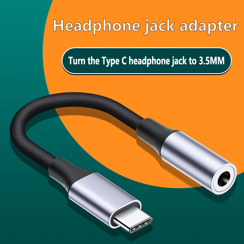 Cable de Audio con conector Tipo C 3,5, Adaptador auxiliar de 5 MM a 3, accesorios para teléfono, Adaptador USB Tipo C para auriculares