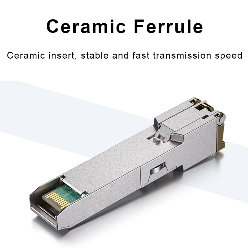 Медный модуль SFP 2,5G 10G RJ45 2,5GBase-Tx Ethernet, оптоволоконный FTTH, совместимый с коммутатором Cisco/Mikrotik, 100 м