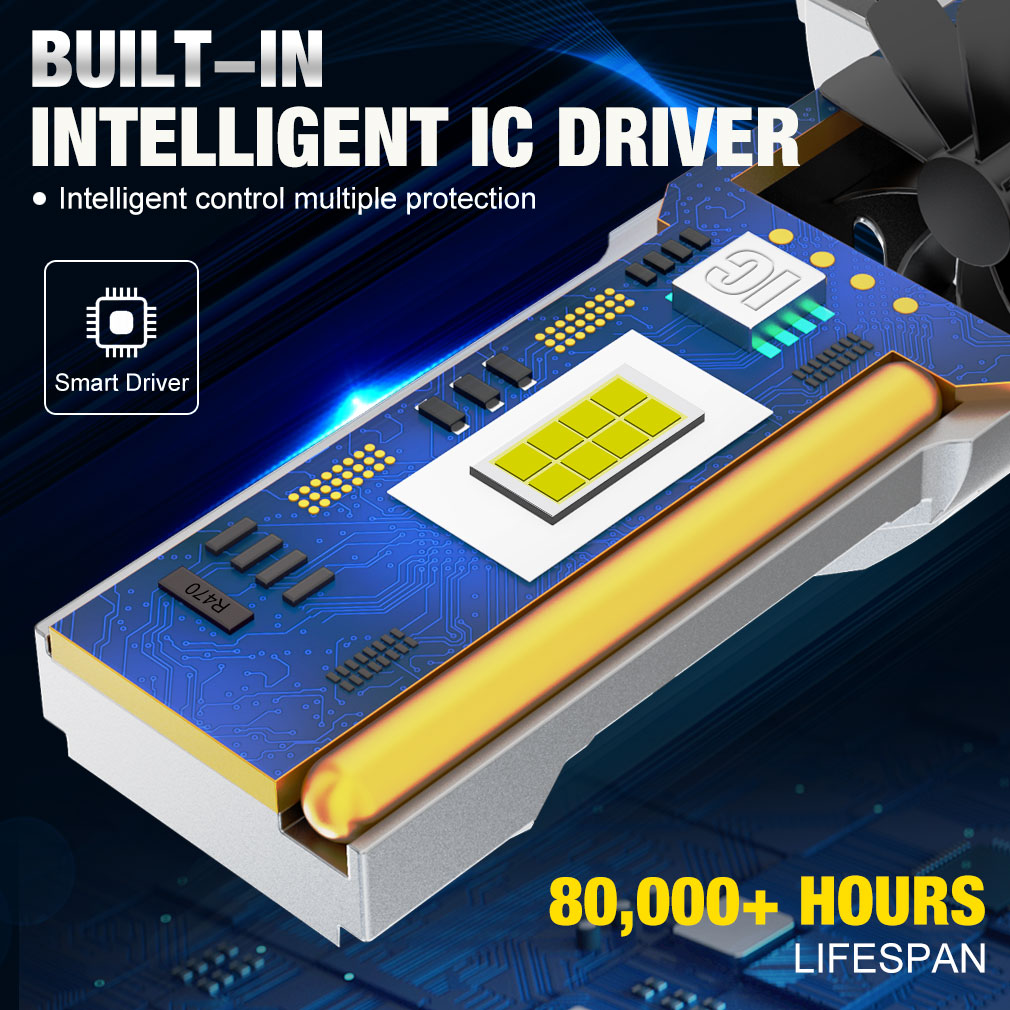 22000LM H7 bombilla LED para faros Mini Canbus H7 16 Uds 3570 Chips CSP para faros de coche con tubo de cobre lámparas de diodo automático 6500K 12V