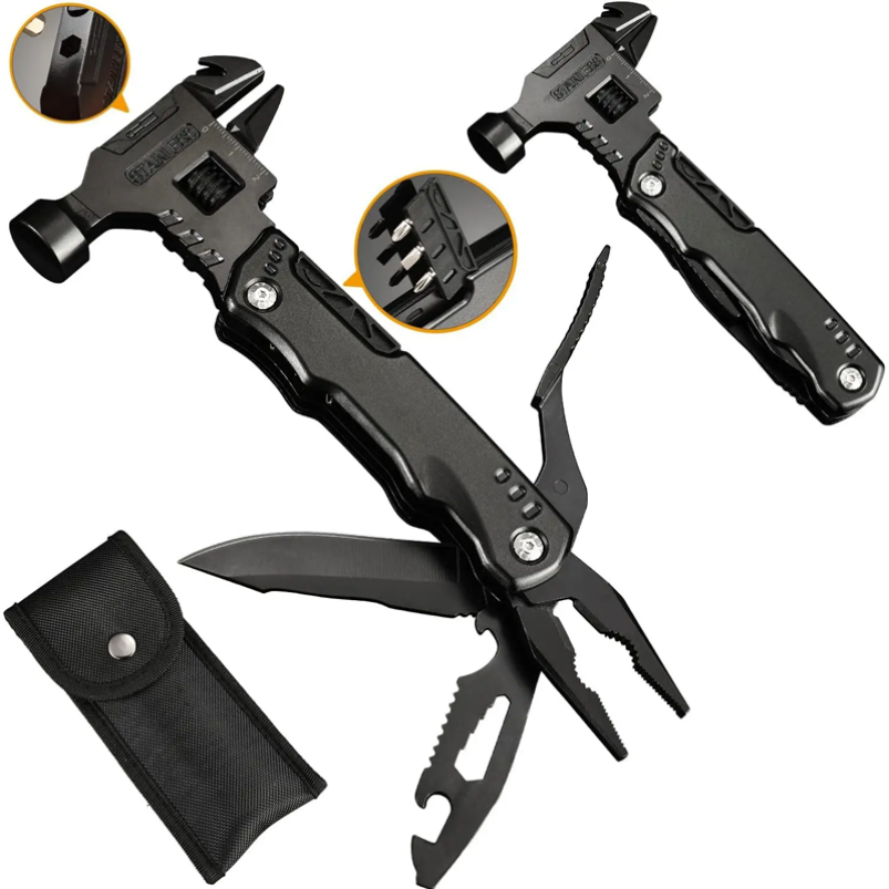 Multifunctional Knife Pliers Outdoor Home Portable Outdoor Survival Folding Knife Plier Screwdriver Hand Tool Car Emergency Tool