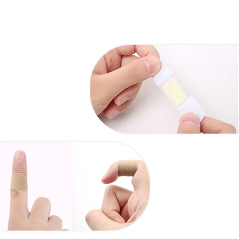 Médico Anti-Bactérias Band Aid Bandagens, impermeável, ferida, adesivo Paster, Casa, Viagem, Kit de Primeiros Socorros Suprimentos, 50pcs