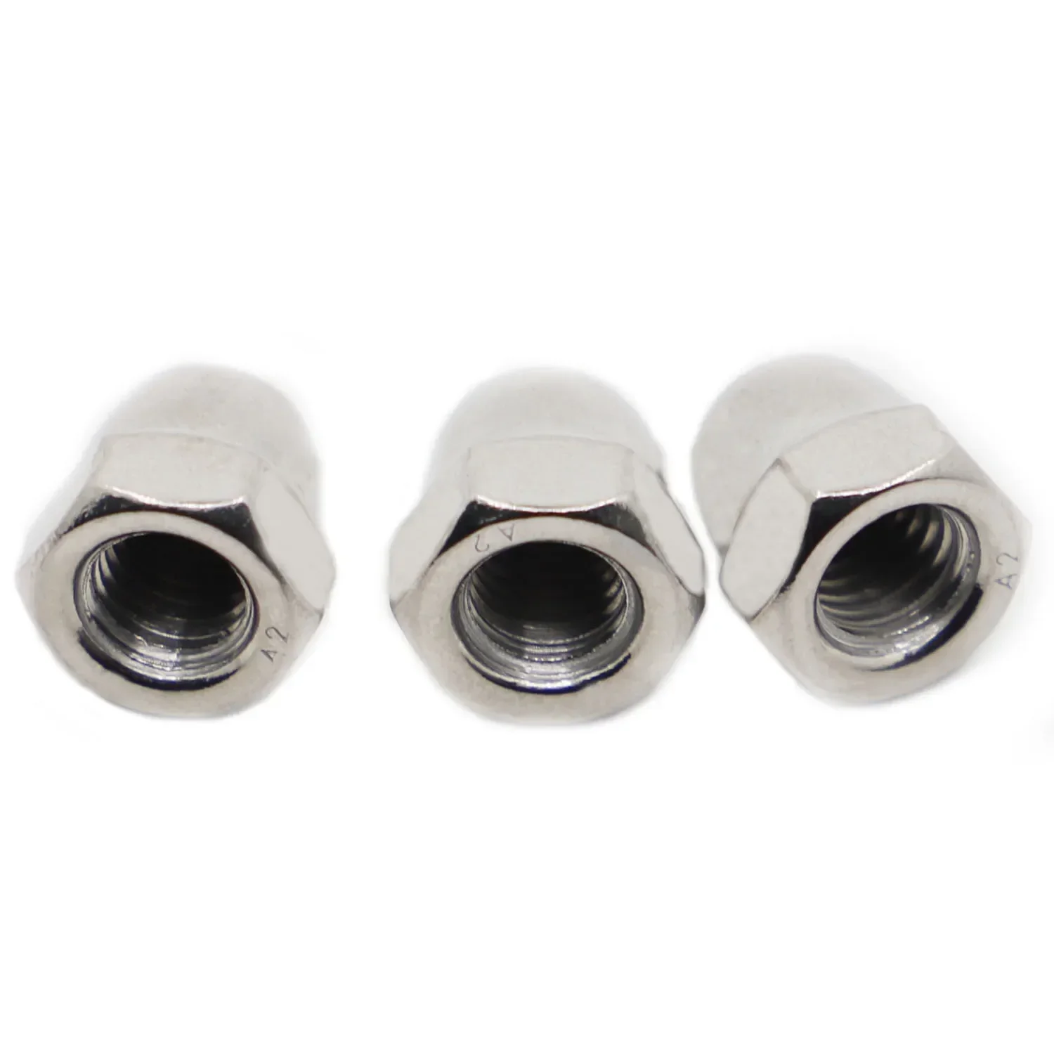 Tuercas abovedadas de tuerca ciega hexagonal de acero inoxidable DIN1587 304 para decrotive M3 M4 M5 M6 M8 M10 M12 M14 M16