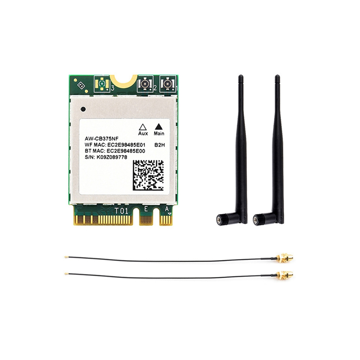 Waveshare Aw-Cb375Nf Dual Band Draadloze Netwerkkaart 2.4G/5Ghz Dual Band Wifi5 Generatie Draadloze Module