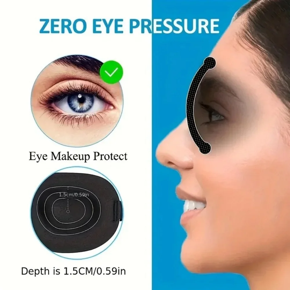 Máscara de sono 3d com venda para dormir, máscara de espuma de memória macia para dormir, bloqueio de viagem, luz slaapmasker, capa para os olhos