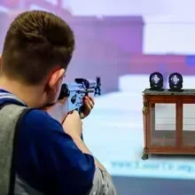 MInfrared Induction Electronic Scoring Laser Target Color Sensitive Shooting Practice With Sound Effects Training Toy Equipment