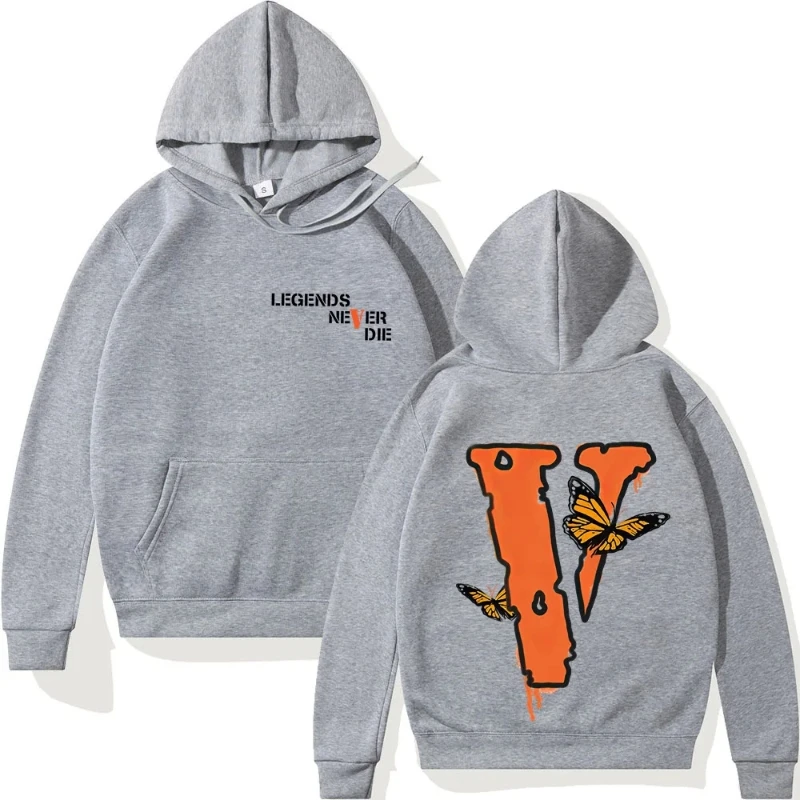 Capuz grande solto com estampa em V masculino, moletom casual com capuz forrado quente, capuz de inverno e primavera, presentes B, 2024
