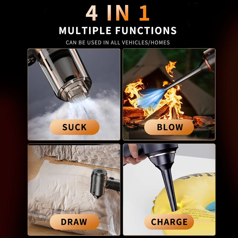 CENRR 895000PA Автомобильный пылесос Беспроводной мощный беспроводной автомобильный пылесос Ручной портативный автомобильный пылесос