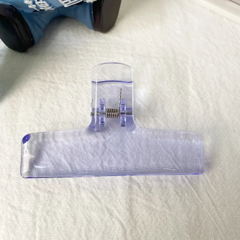 Einfache transparente Acryl-Clips, minimalistischer Stil, Federklammern, für Schüler, Lehrer, Schreibwaren, Schule, Büro, Büroklammern
