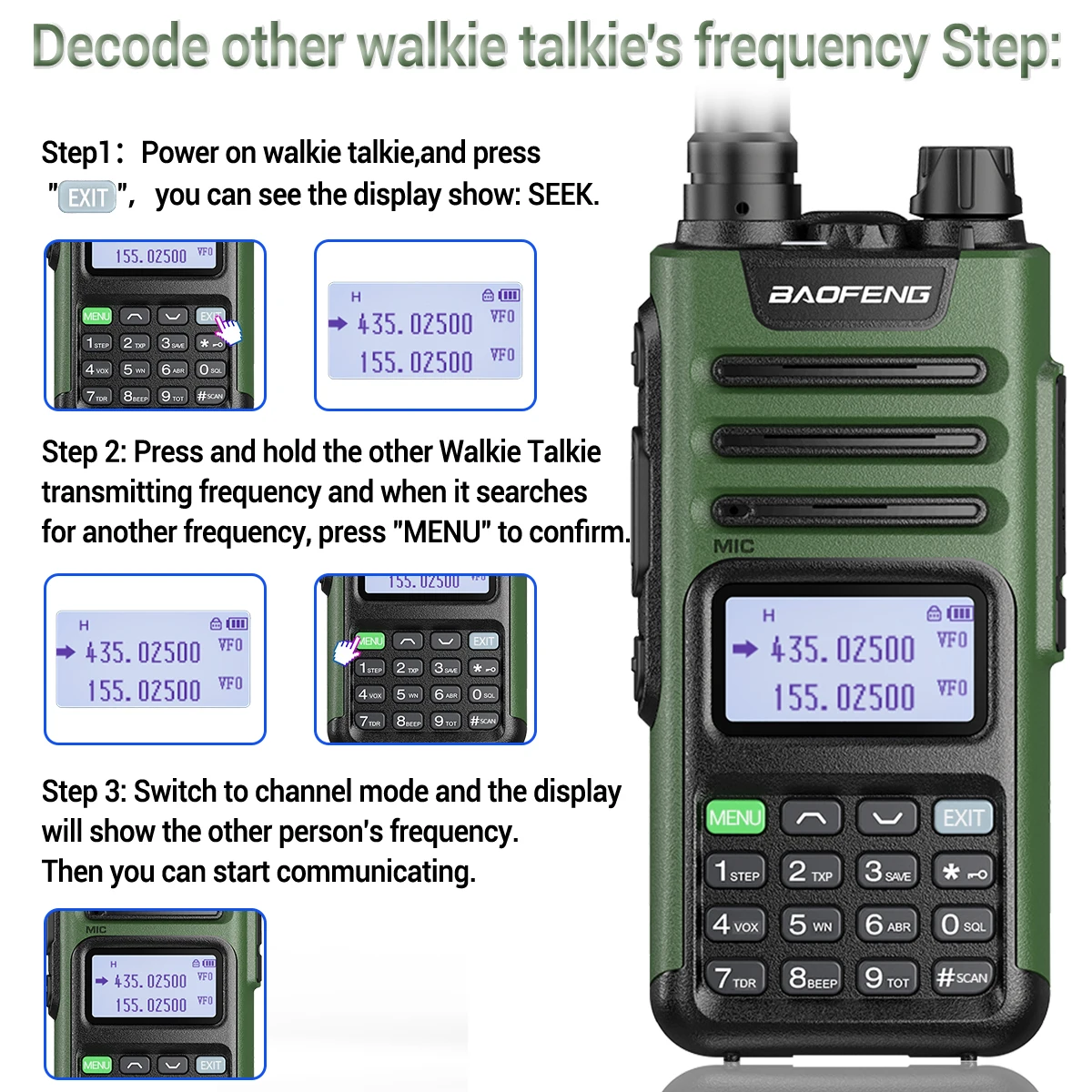 Baofeng M-13 Pro Walkie Talkie Air Band Wireless Copy Frequency USB Charger Long Range Two Way Radio Transceiver Upgrade UV K5