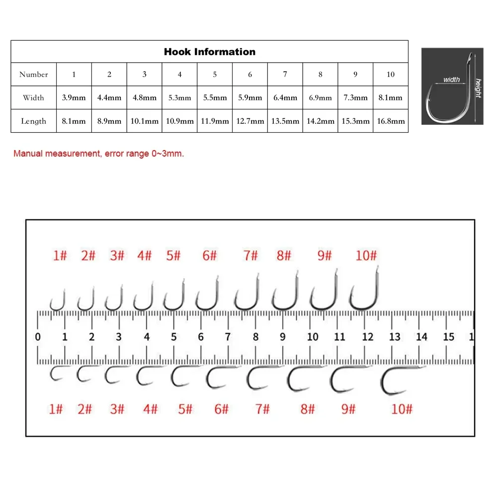 10pcs/set Double Hooks Fishing Line High Strength Thread and Swivels Fishing Accessories Thread Swivels with Hooks Kit