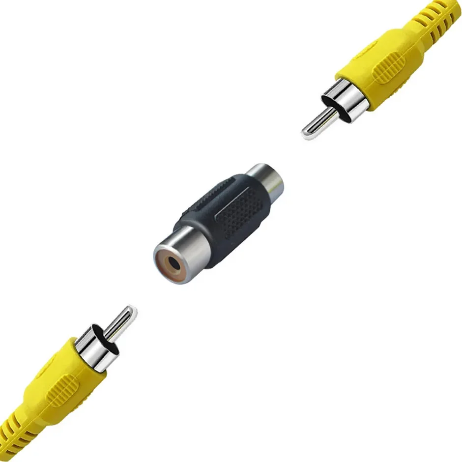 QXNY 4Pin cabeza de aviación macho/hembra a RCA AV/hembra DC convertidor adaptador de enchufe de Cable múltiple para Monitor de cámara trasera de coche