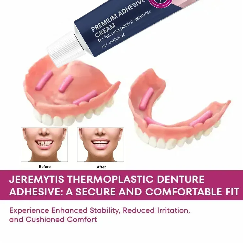 Denture Fixing Adhesive Improve The Comfort Of Denture Wear Prevent Denture Loosen Thermoplastic Adhesive Falseteeth Solid Glue