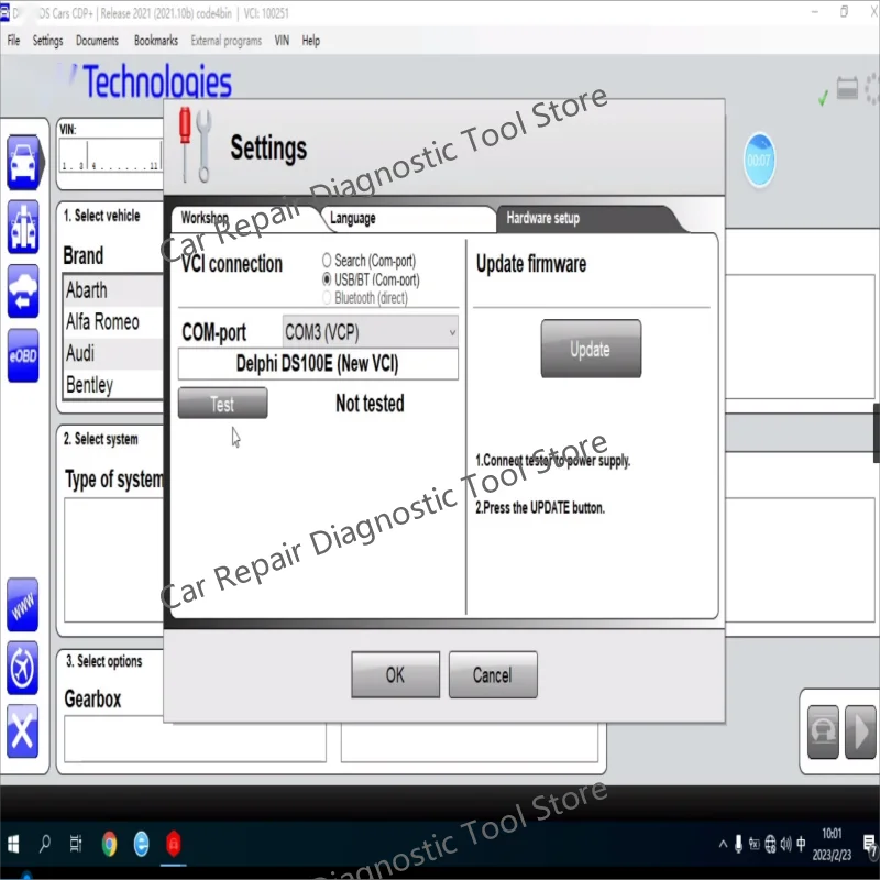 2024 Auto+2021.11+COM + Delphis 2021.10b con keygen + W0W 5.0012 Software DS 150 OBD2 Herramienta de diagnóstico Compatible con Bluetooth