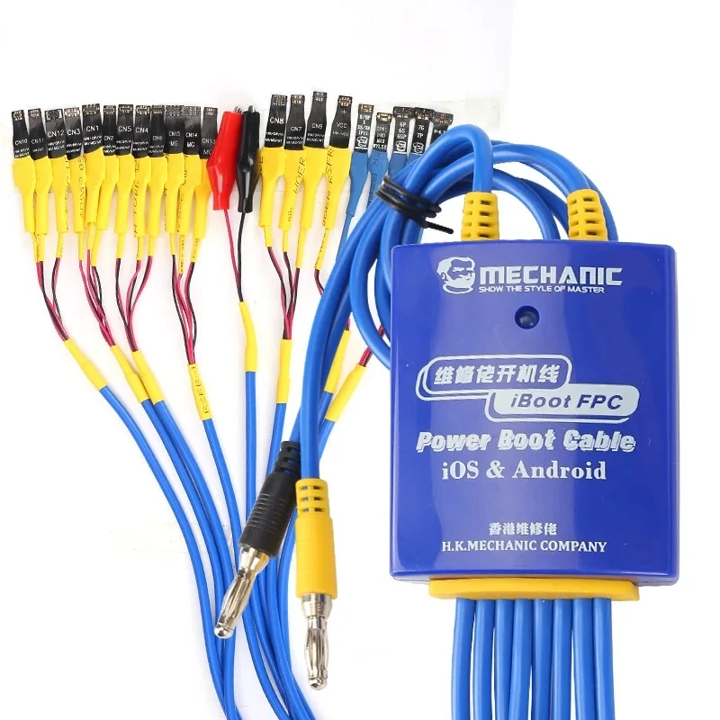 Cable de arranque mecánico IBoot FPC AD MAX + iBoot AD Pro para IP Android protección contra sobrecorriente de voltaje línea de prueba integrada