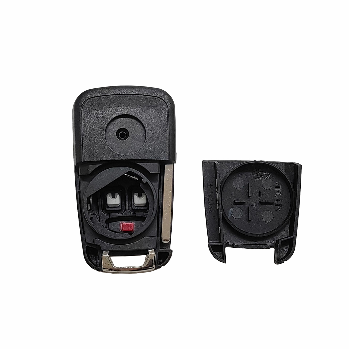 Flip dobrável remoto chave do carro escudo para chevrolet cruze epica lova camaro impala 2/3/4/5 botões lâmina hu100