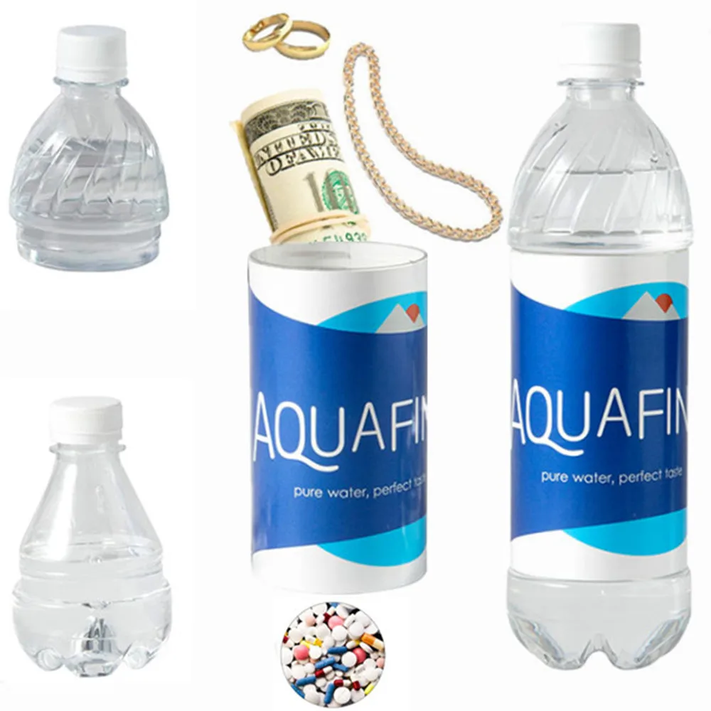 Nep waterfles vorm verrassing geheime verborgen kluizen security container stash safe money box plastic stash pots org tools