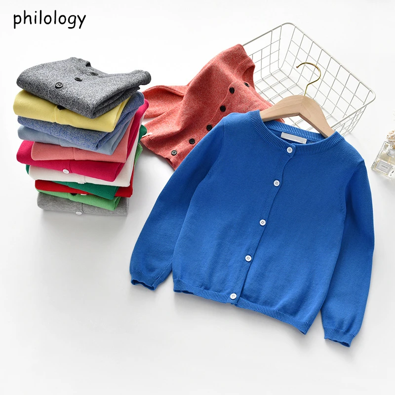 PHILOLOGÍA primavera otoño cárdigan tejido suéter bebé niños ropa niños niñas suéteres niños usan ropa de bebé niño invierno