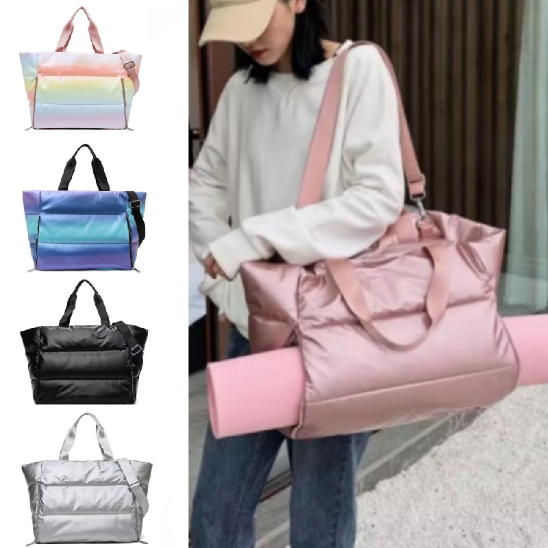 Bolsa para esterilla de Yoga, bolsa de gimnasio para mujer, bolso deportivo para Fitness, bolso de hombro de viaje de gran capacidad, bolsas de almacenamiento con cremallera, paquete seco y húmedo para invierno