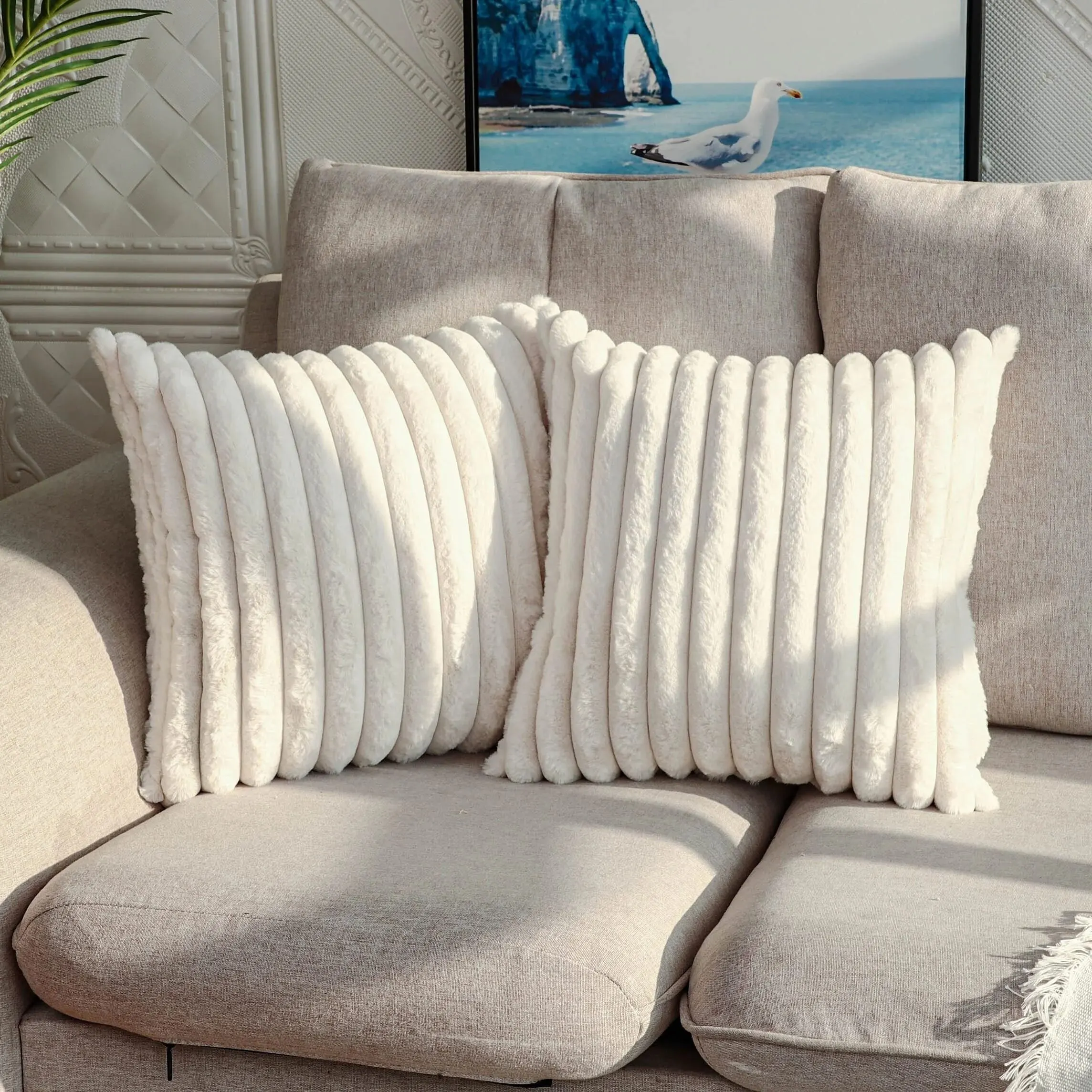 1pc Streifen Cord Kissen Fall Kreative Hause Stoff KissenKissen Für Sofa Schlafzimmer Auto, Home Dekoration Home Decor room Decor