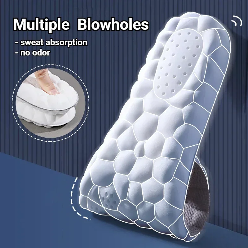 Latex Sport Insoles for Men Women Soft High Elasticity Insole Running Shoes Pad Deodorant Orthopedic Arch Support Insert Cushion