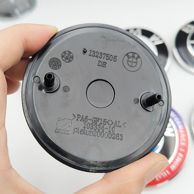 Emblème de capot avant de voiture BMW, logo de capot ABS, insigne de couverture de coffre, accessoires BMW E39, E46, E30, E36, G20, E87, E60, E90, 74mm, 82mm, 2 pièces