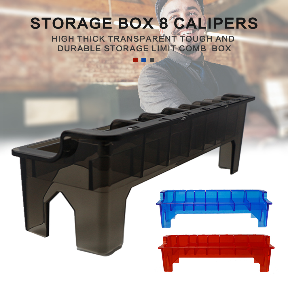 8/10 Grid Universal Grenze Kamm Lagerung Box Haar Clipper Begrenzte Kamm Guide Rack Halter Fall Für Salon Barber Haar Styling werkzeuge