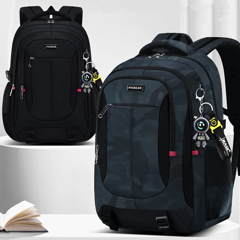 Ciondolo astronauta Zaino ortopedico per laptop da uomo Zaino mimetico per adolescenti Zaini impermeabili primari Borse da scuola per studenti