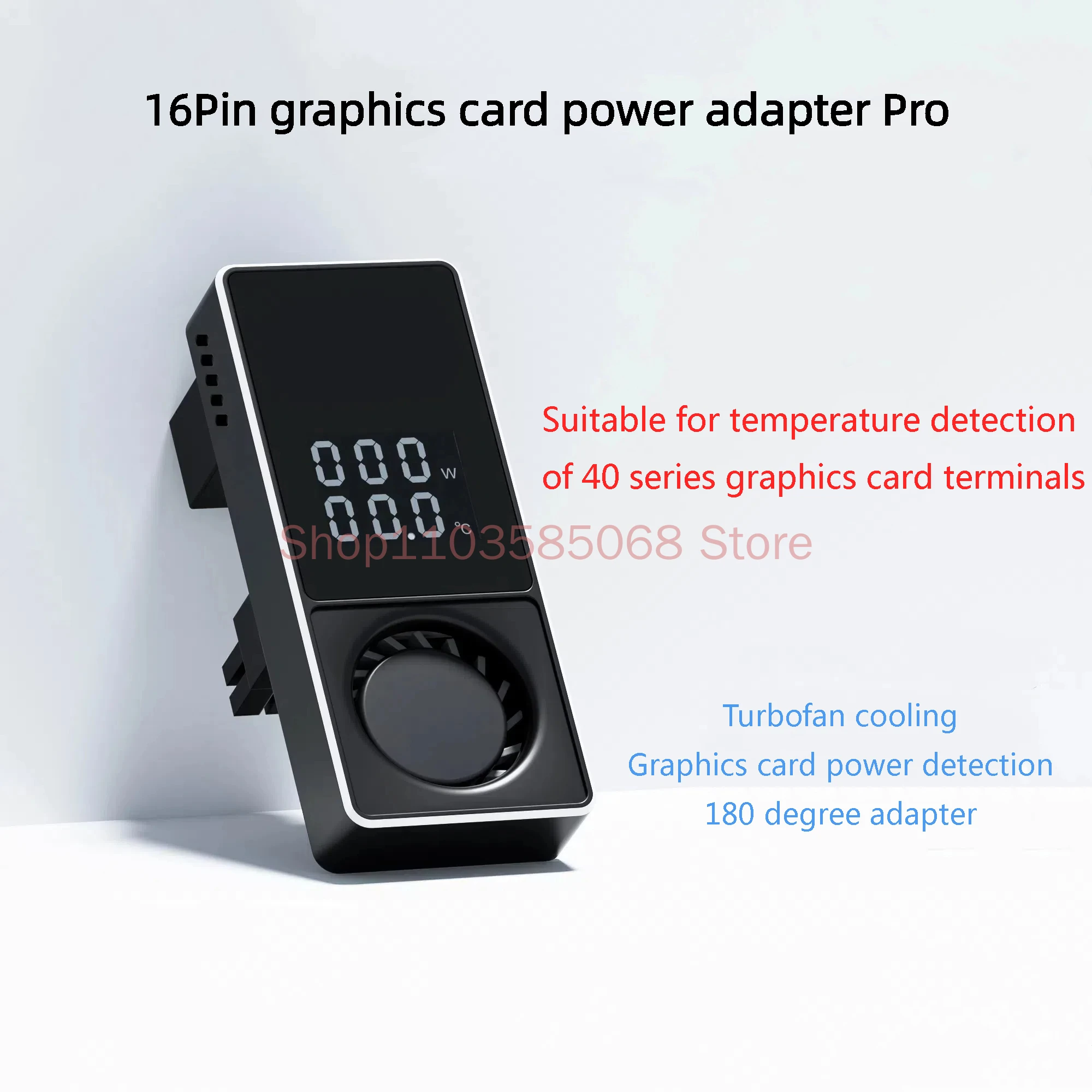 RTX4090/4080/4070 Placa gráfica, Adaptador 16PIN, 180 Graus, Fonte de alimentação, Cabeça de direcção, Turbo Cooling