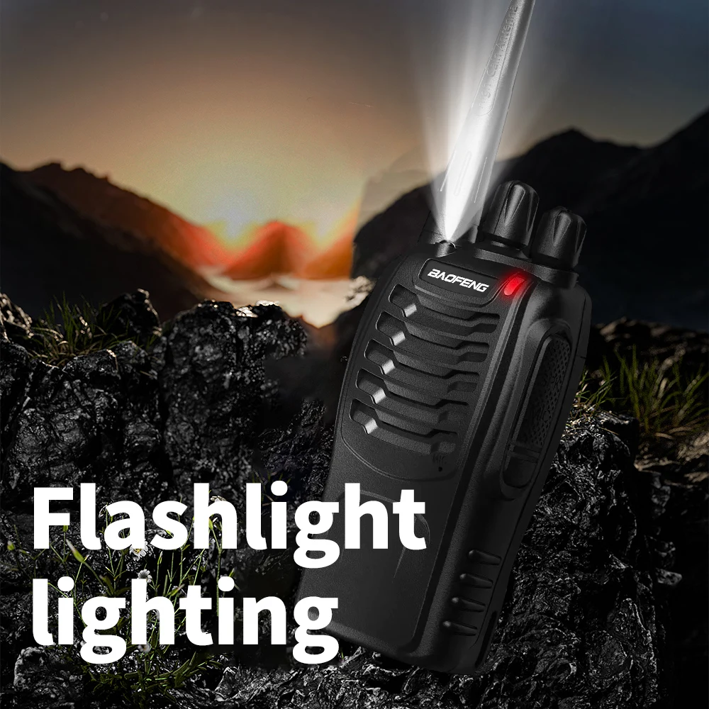 10PCS Baofeng 888S UHF Two-Way Radio Talkie Walperforated 400-470Mhz 16CH Proximity Agbare Transcsec Met