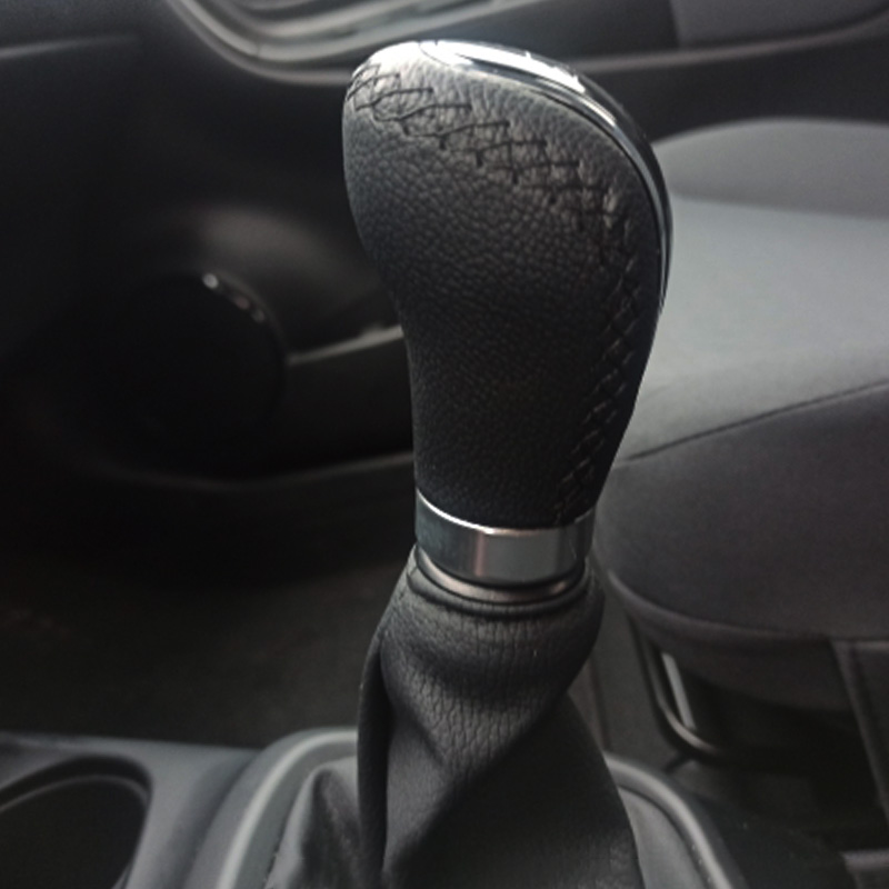 5 スピードレザーレッドステッチギアシフトノブユニバーサル車のギアスティックシフトノブレバーマニュアルトランスミッション M8 M10 M11 M12