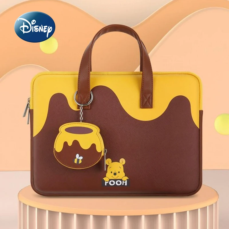 Disney Original New Women's Laptop Case Luxury Brand Laptop Case Fashion Briefcase Cartoon Cute Casual Large Capacity Handbag
