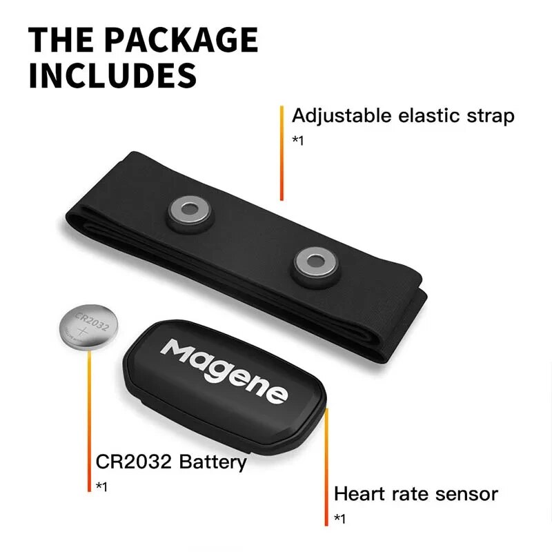 Magene H303 H64 Heart Rate Monitor Mover Sensor Dual ANT Bluetooth With Chest Strap Cycling Computer Bike Wahoo Garmin Sports