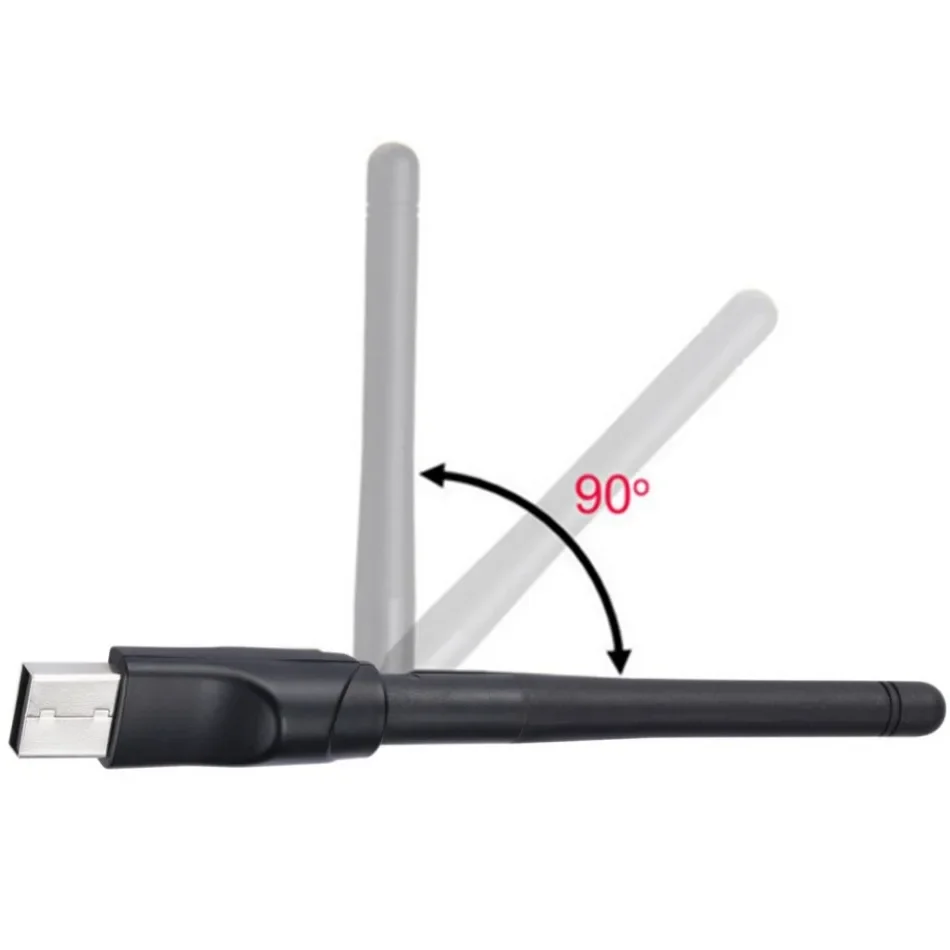 150Mbps WIFI Adapter Wireless Network Card MT7601 USB WiFi Adapter LAN Wi-Fi Receiver Dongle Antenna 802.11 B/g/n for PC Windows