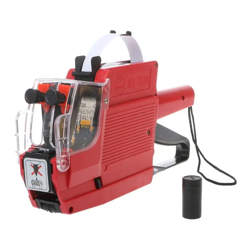 Máy dán nhãn dòng MX-6600 10 chữ số Nhãn giá súng 2 dòng dành cho cửa hàng bán lẻ