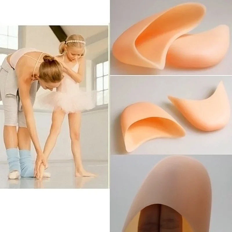 Professional Pro Mulheres Soft Ballet Pointe Dance Shoe Pads, Silicone Gel Toe, Mulheres Praticam Sapatos Pad