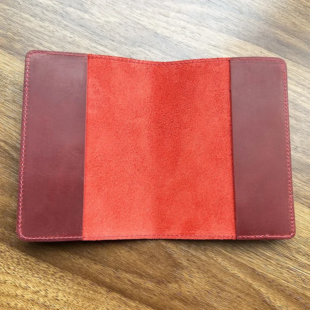 Echtes Leder Spanien Reisepasshülle Crazy Horse Funda Pasaporte Business Unisex Langlebig Spanisch