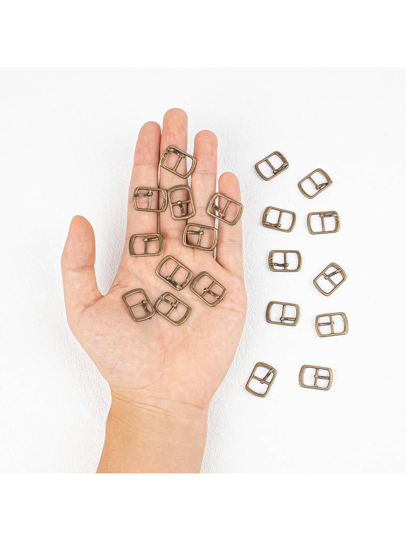 10PCS Mode Metall Single Prong Pin Schnallen Einstellbare Roller Slide Hardware für Schuhe Taschen Leder Gürtel Mehrzweck Roller