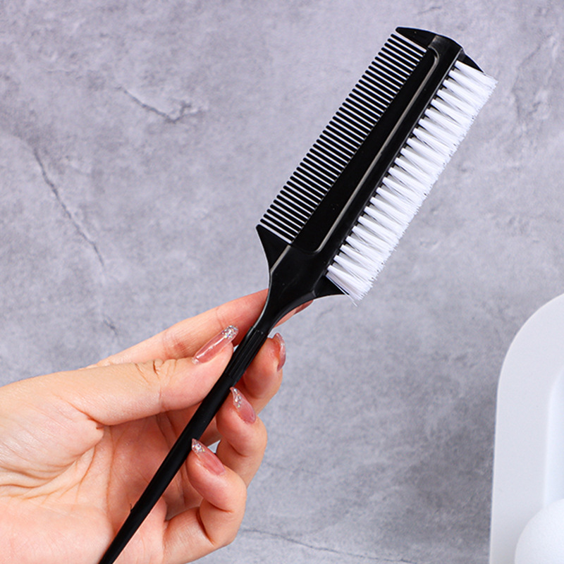 Pettine specifico per la danza latina acconciatura da competizione per balletto pettine per capelli con denti fini a doppia faccia pettine per capelli da competizione latina
