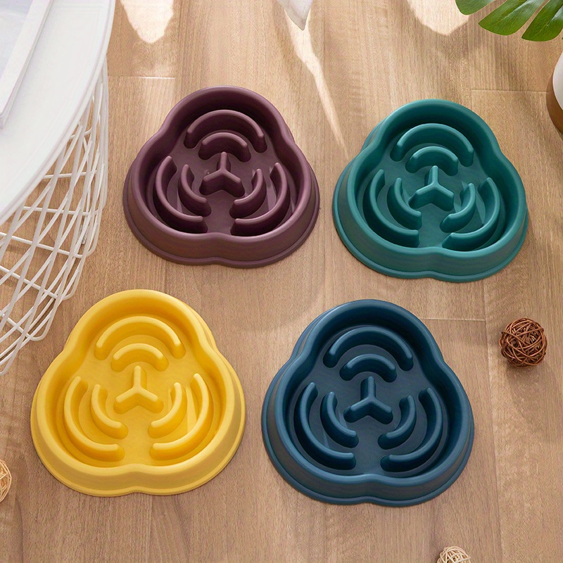 1PC 애완 동물 느린 음식 그릇 안티 질식 개 그릇 개 그릇 안티 전복 애완 동물 식품 용품 및 먹이 장치