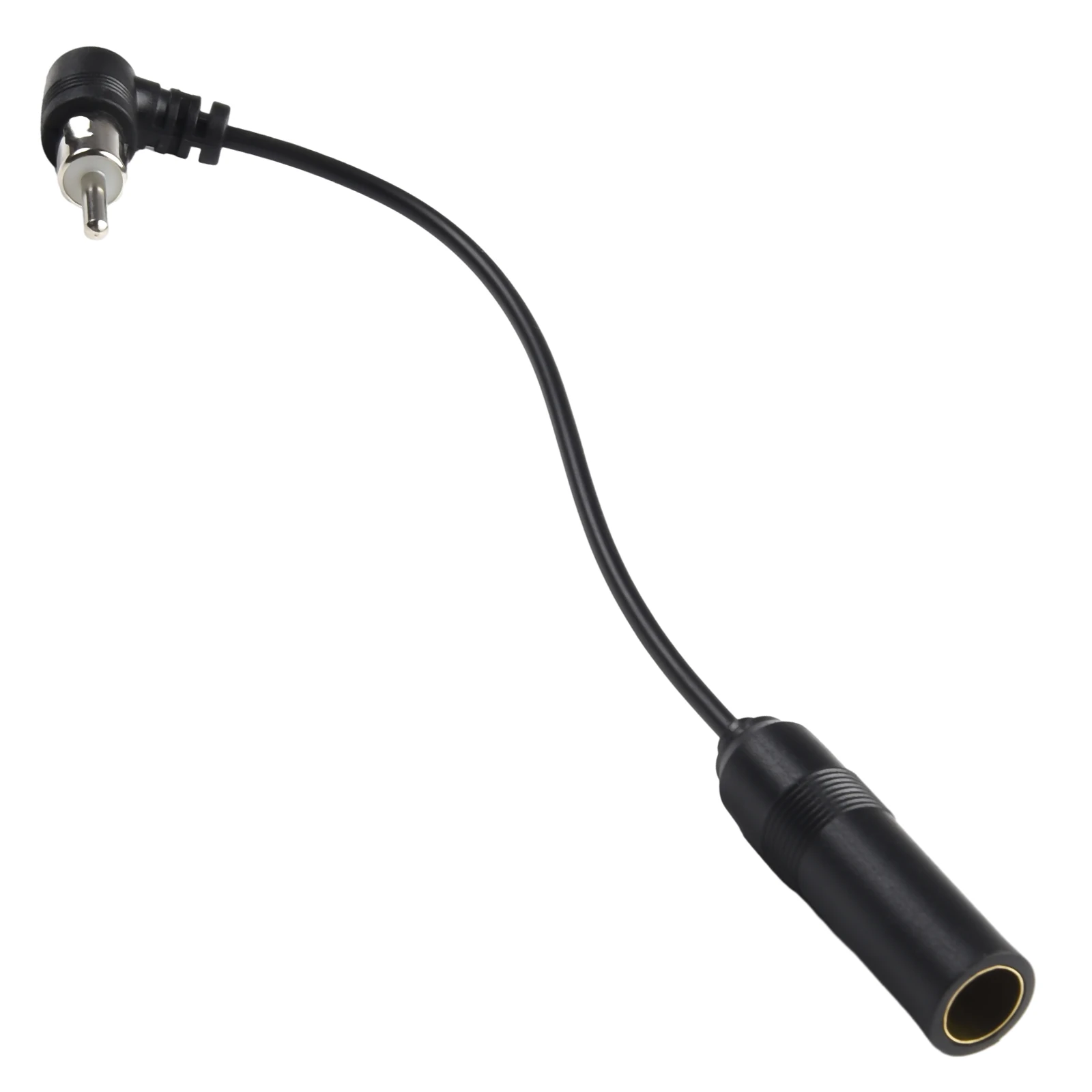 Car Stereo Audio Radio Antenna Adapter Vehicle AM/FM Radio Aerial Extension Car General Elbow Antenna Male To Female Plug Cable