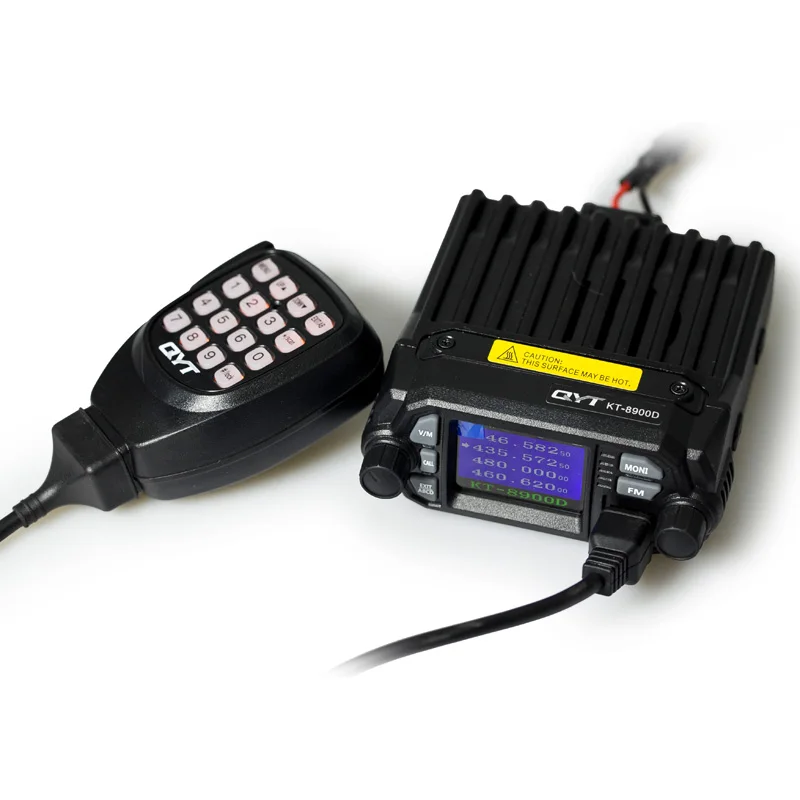 QYT KT-8900D 25W Mini formato UHF VHF Dual band Quad Standby Ampio display LCD 200CH Ham Mobile Radio