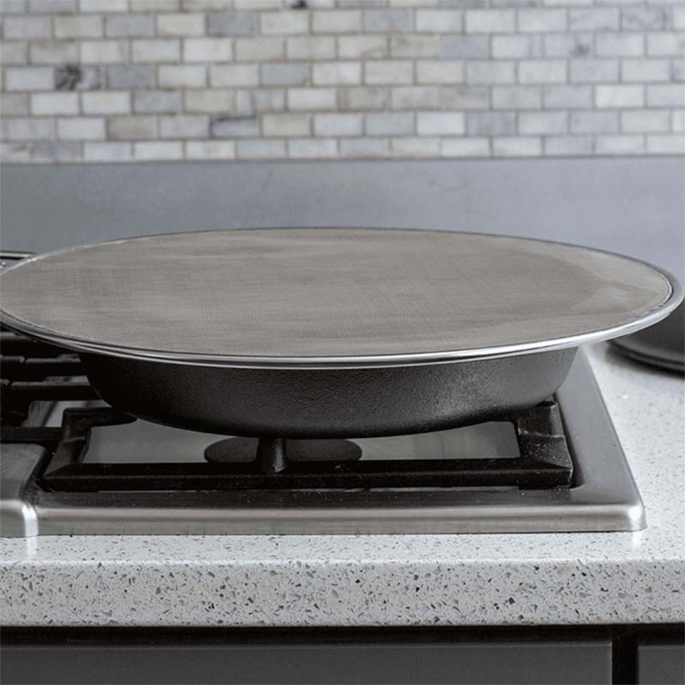 Roestvrij Staal Oliebestendig Mesh Koken Anti Splatter Split Guard Keuken Gadget Splatter Proof Olie Cover Mesh Pot Deksel Koekenpan