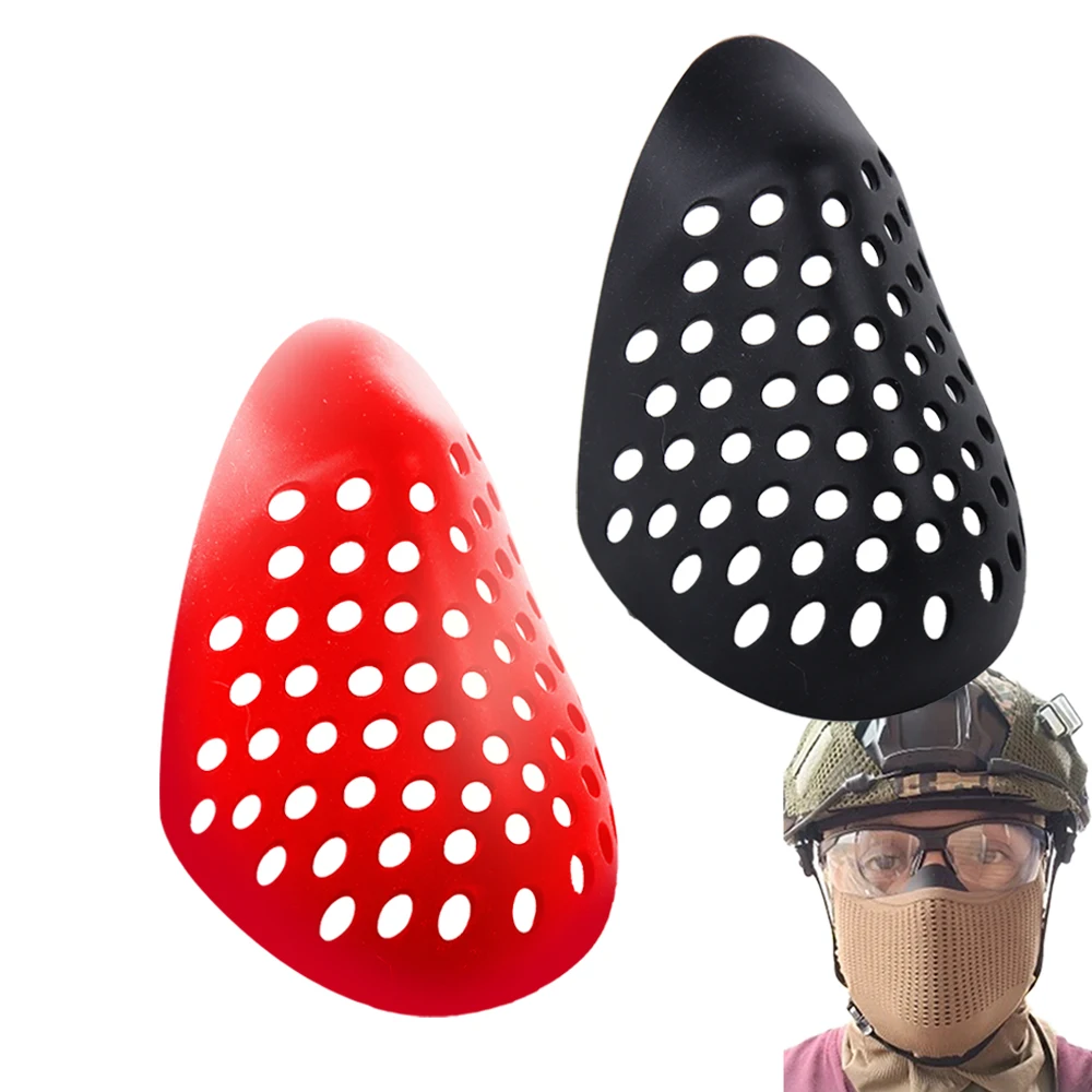 Staffa per mezza faccia 3D Maschera in silicone Cosplay Ourdoor Ciclismo Escursionismo Caccia Passamontagna Copertura protettiva Maschere per bocca Puntelli