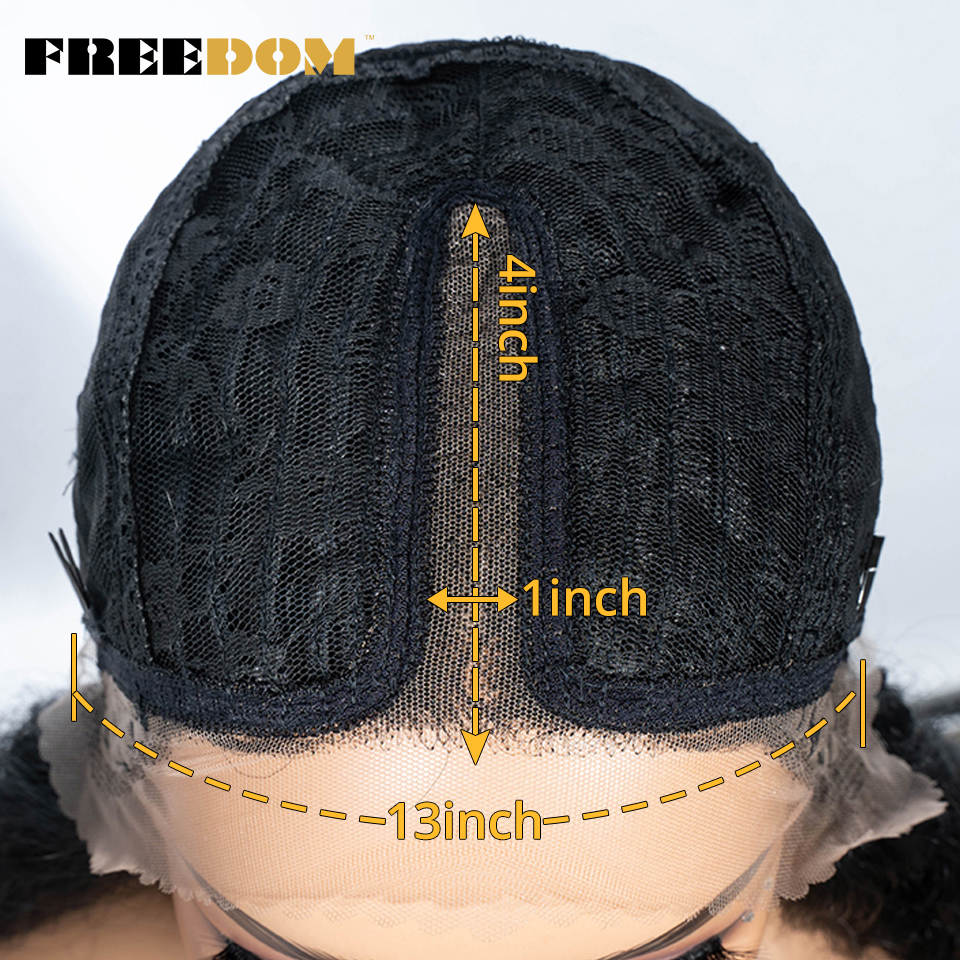 FREEDOM วิกผมสังเคราะห์ลูกไม้ด้านหน้าด้านหน้าสําหรับผู้หญิง 36 "Long Body Wave วิกผมลูกไม้ Ombre สีน้ําตาลสีบลอนด์ Highlight คอสเพลย์วิกผมทนความร้อน